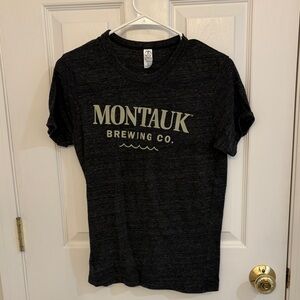 Charcoal Tee with Montauk Brewing Co. Print